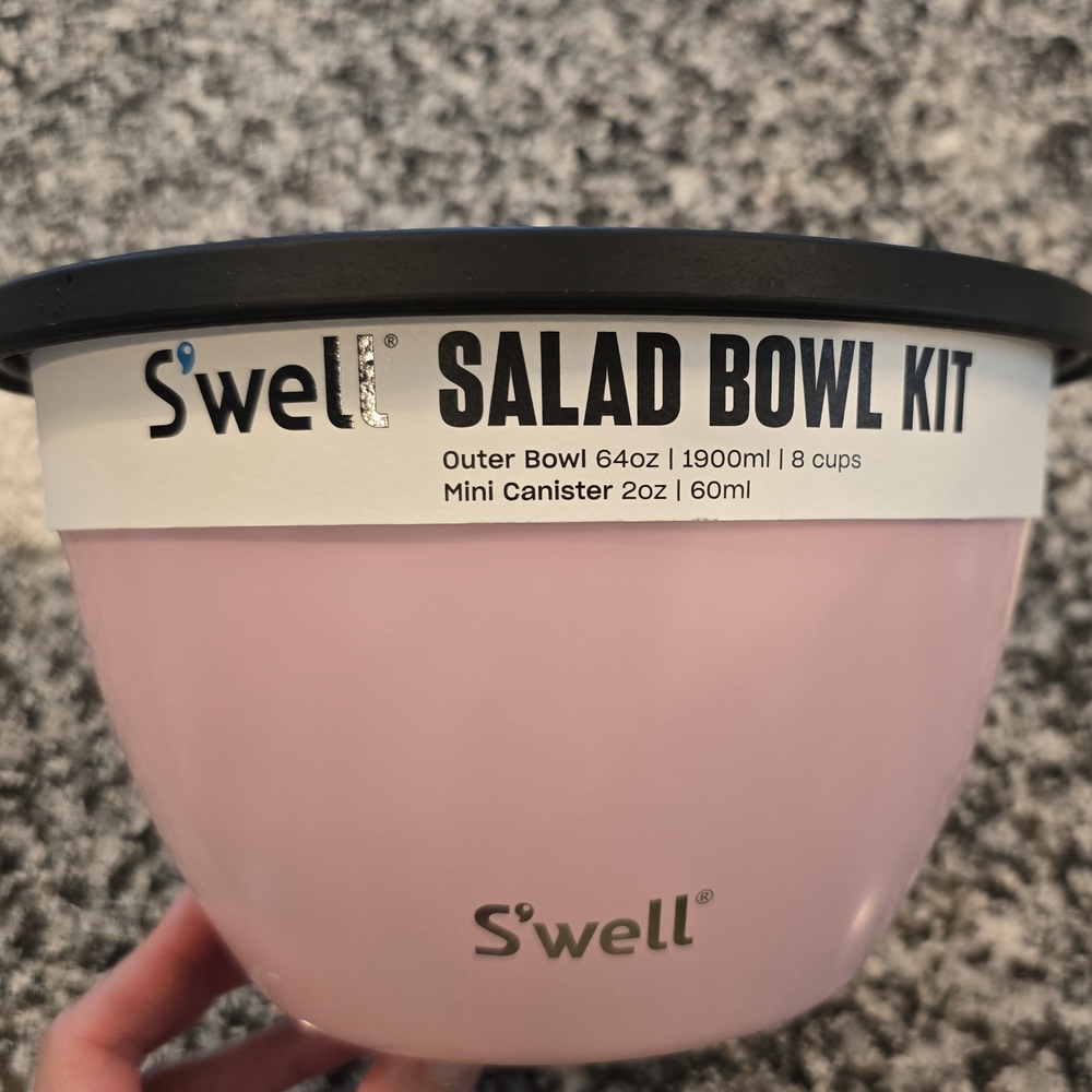 S'well Pink Salad Bowl Kit